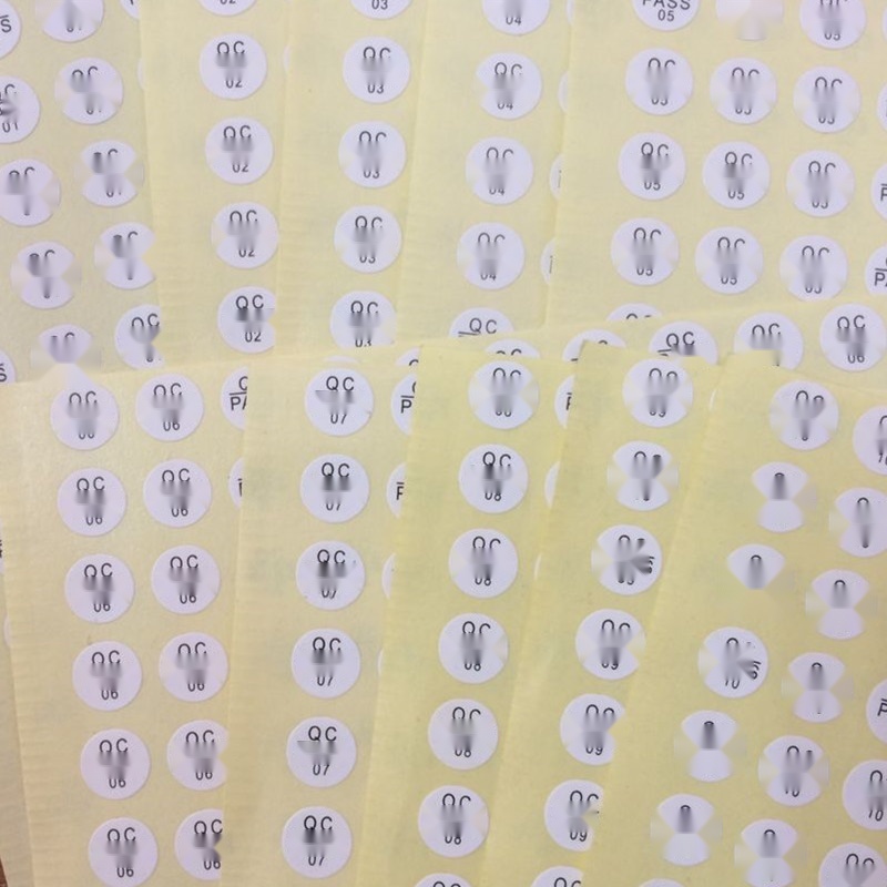 8MM Round QC PASS Sticker to Assam