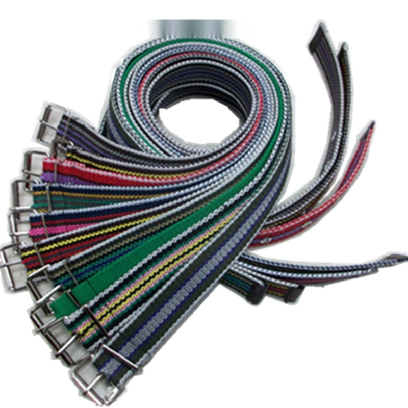 Canvas student striped belt to Manipur