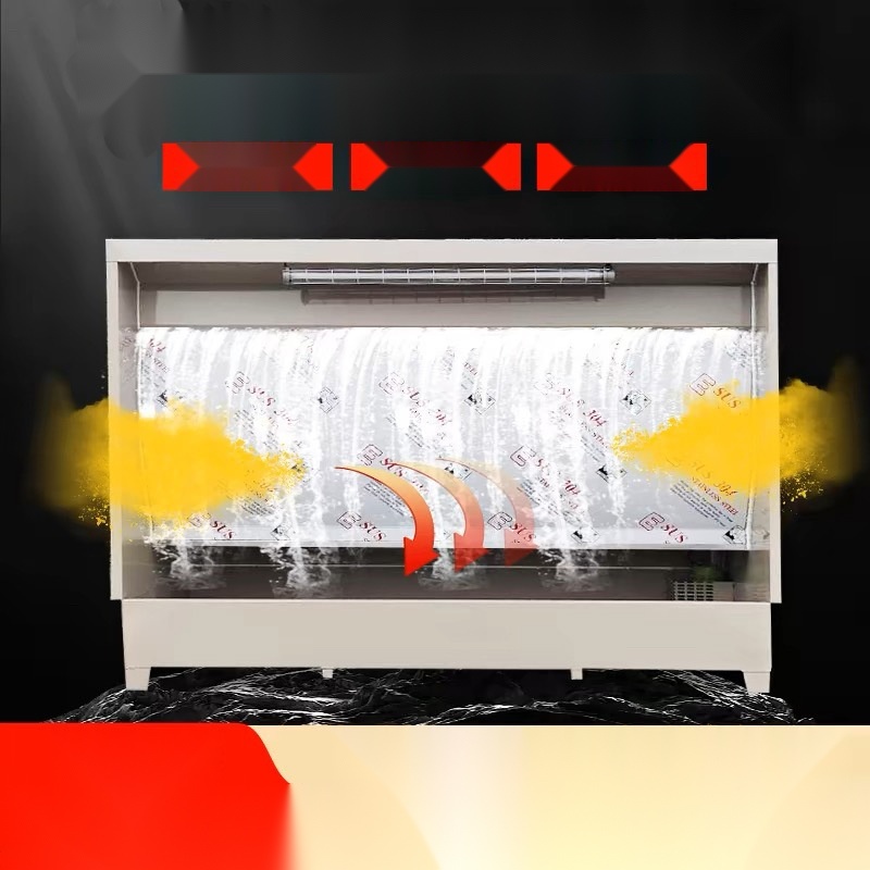 Stainless steel water curtain cabinet spray painting table to Lakshadweep