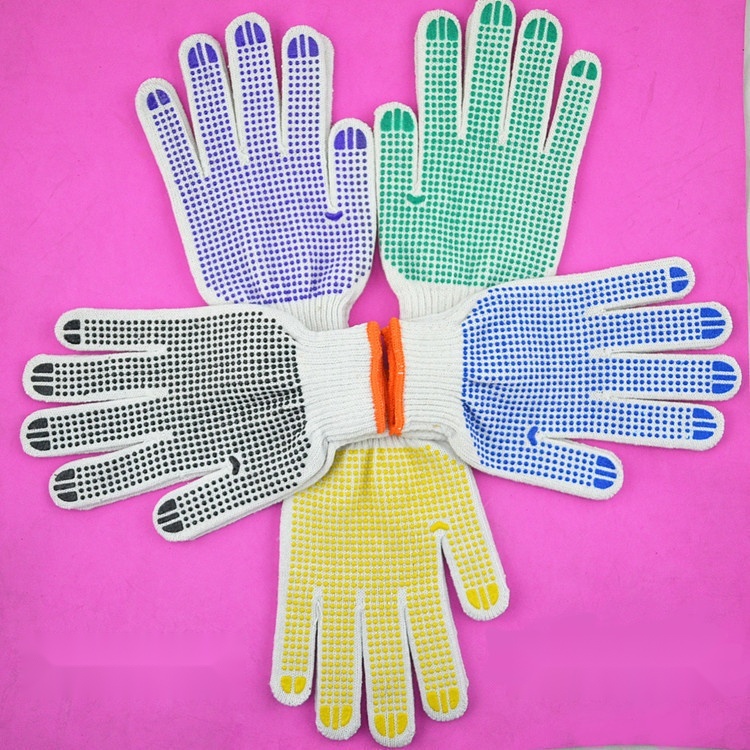 Cotton Thread Dot Gloves to Daman and Diu