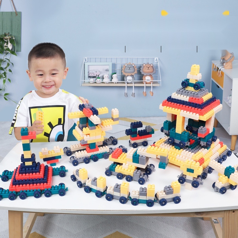 Children DIY Large Particle Scene Building Blocks to Odisha