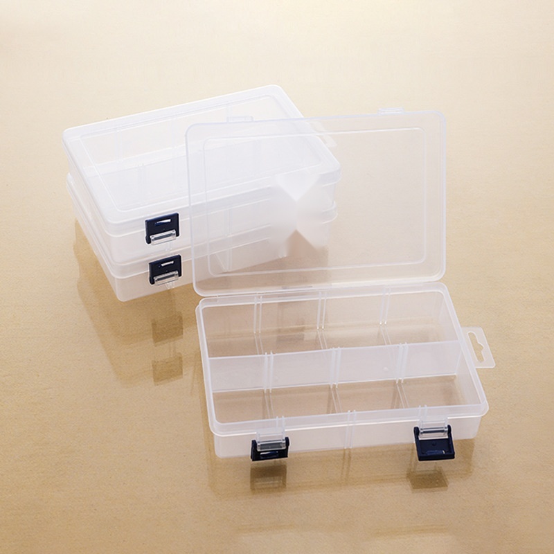 8-compartment transparent plastic storage box to Odisha