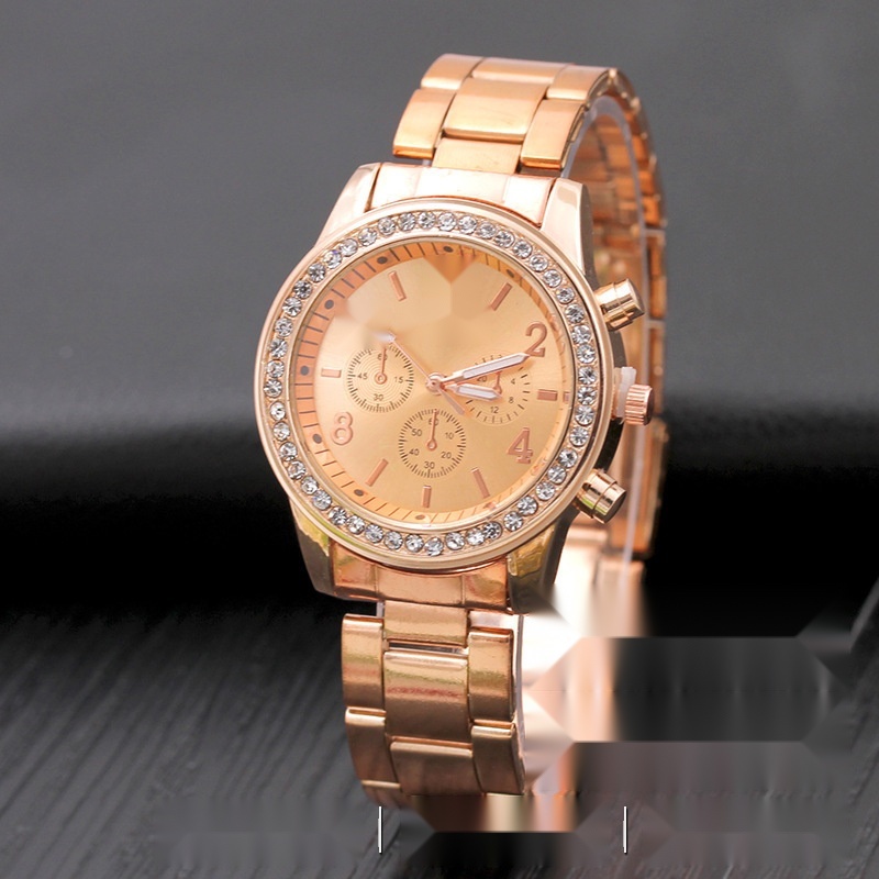 Geneva three-eye diamond alloy watch to Dadra and Nagar Haveli