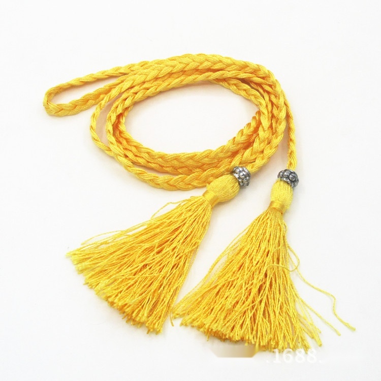 Women's woven tassel cotton waistband to Uttar Pradesh