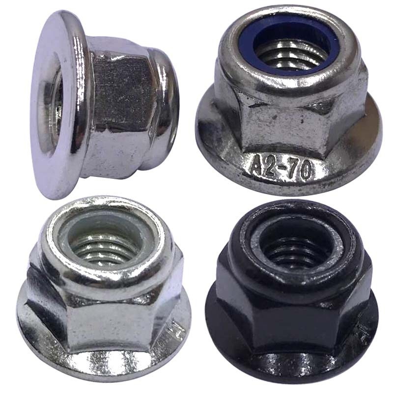 304 stainless steel nylon flange anti-loosening nut to Telangana
