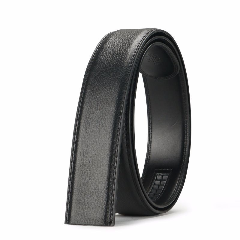 Men's 3.5CM 2-layer leather belt automatic buckle headless cowhide belt to Andaman and Nicobar Islands