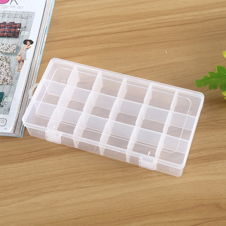 18-compartment detachable transparent plastic storage box to Mizoram