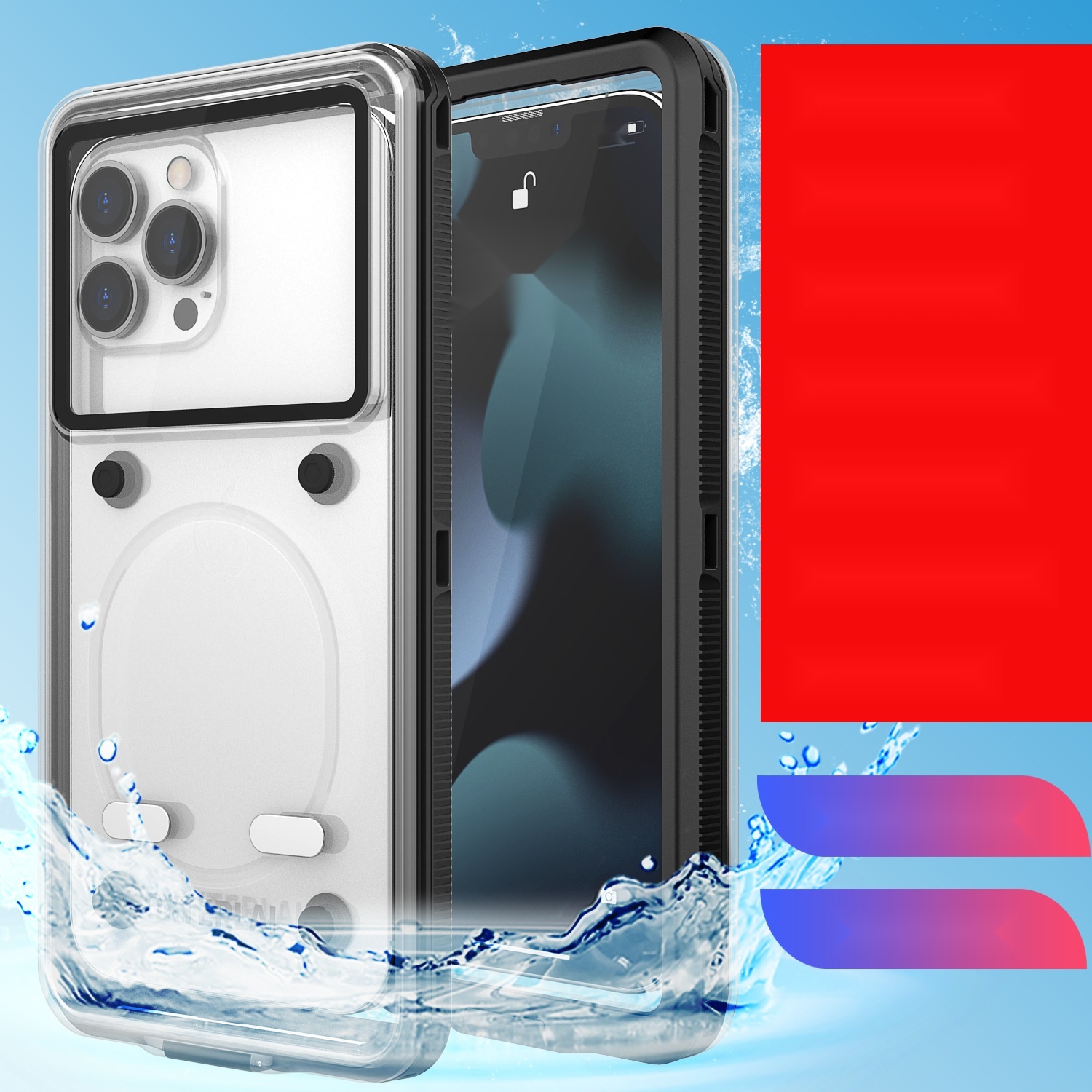 Waterproof diving phone case to Uttar Pradesh