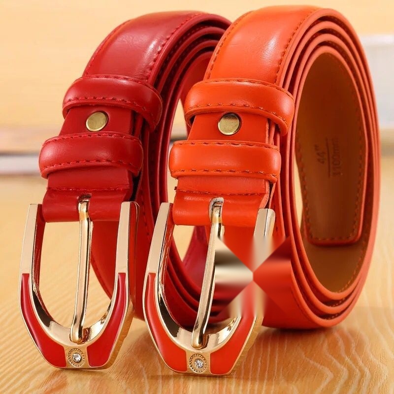 Women's genuine leather pin buckle belt to West Bengal