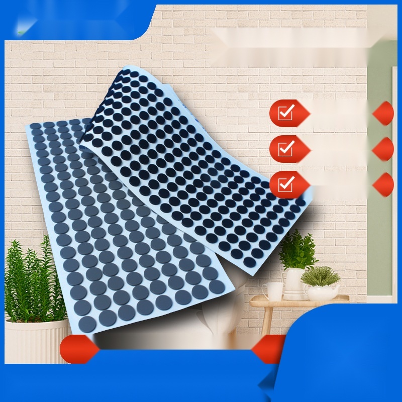 Round self-adhesive black grid silicone anti-slip mat to Kerala