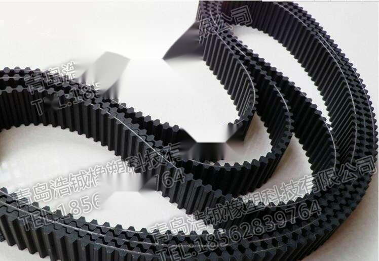 Rubber double-sided arc tooth timing belt to Jharkhand