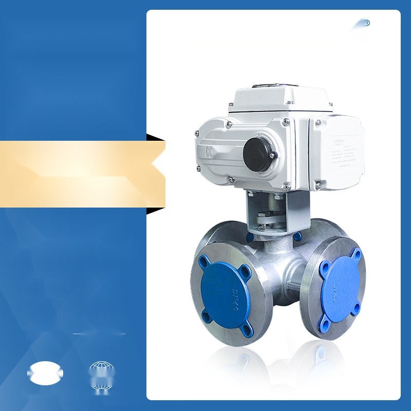 COVNA Four-Way F Flange Stainless Steel Ball Valve to Maharashtra