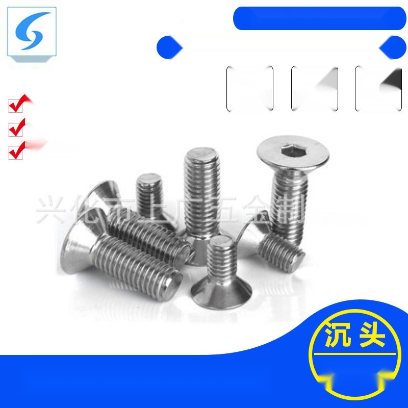 304 stainless steel countersunk hexagon socket screw DIN7991 to Punjab