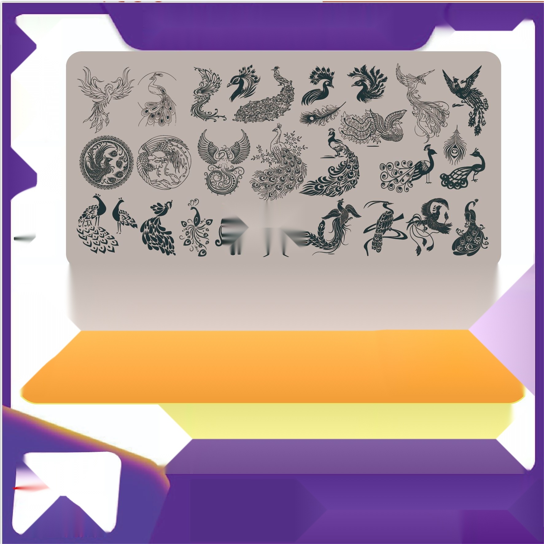 Nail art stamping plate to Chhattisgarh
