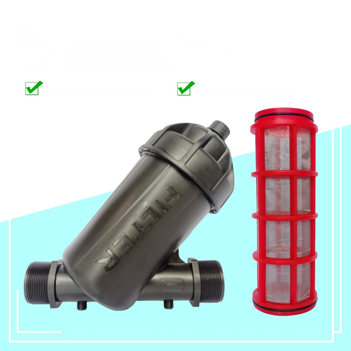 Y-type mesh filter to Goa